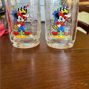 McDonald's Walt Disney Studio 2000 Mickey Mouse square glasses